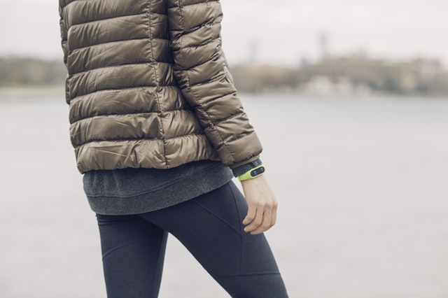 Girl Walking With A Fitbit