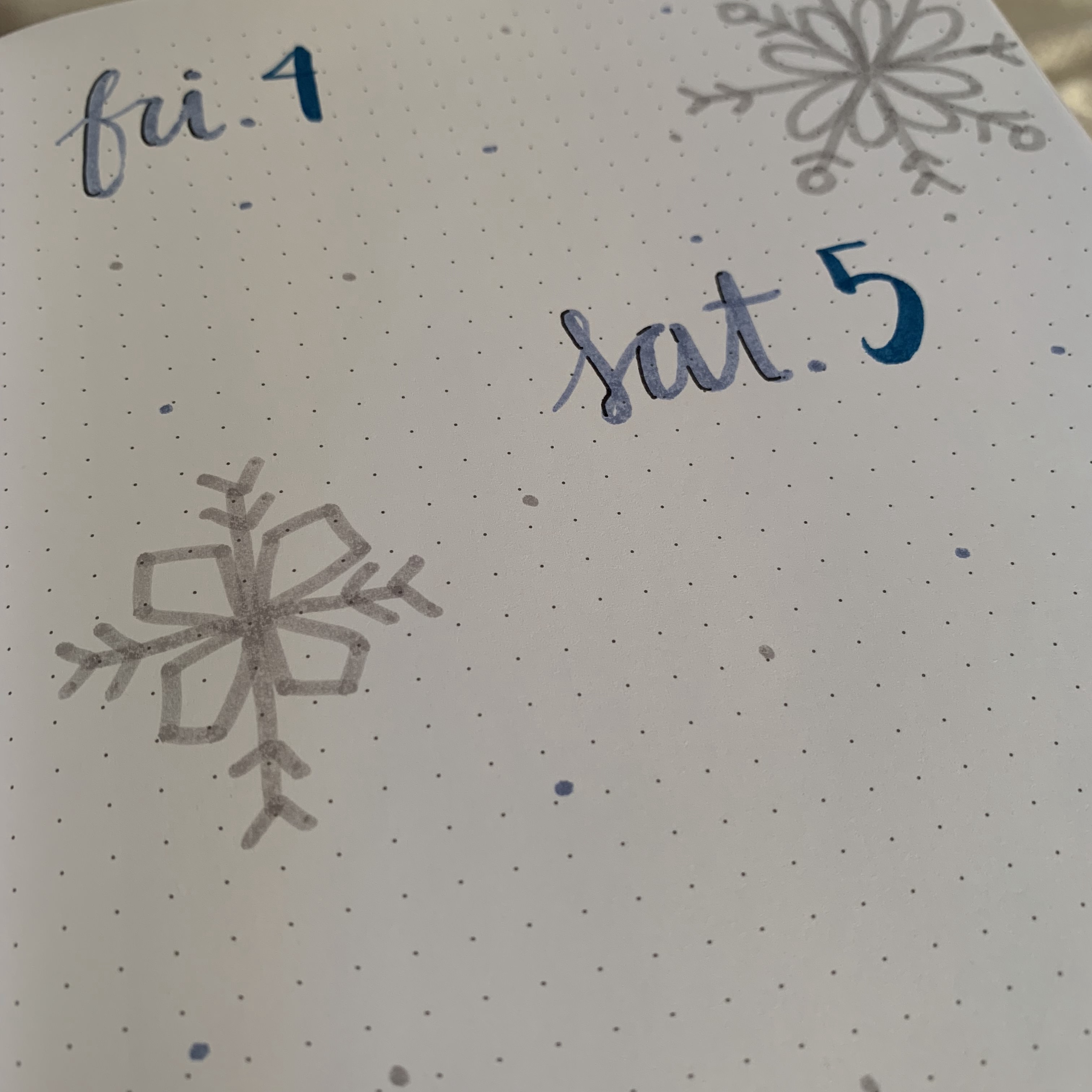 Bullet Journal Spread - 2019 January Weekly