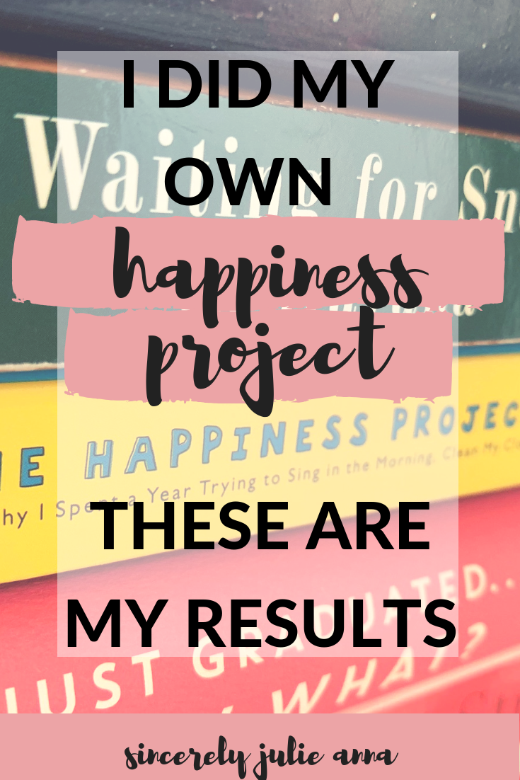 I Did My Own Happiness Project. These are my results.