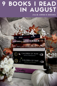 9 Books I Read in August Wrapup Pin