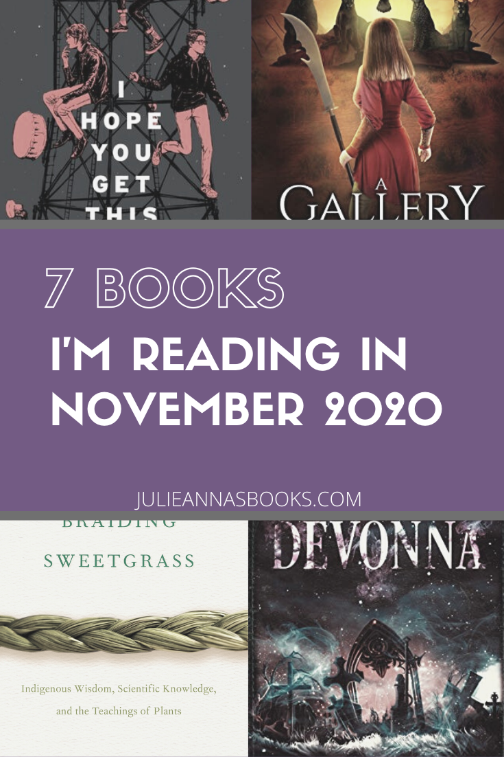 7 Books I'm Reading in November 2020 TBR Pin