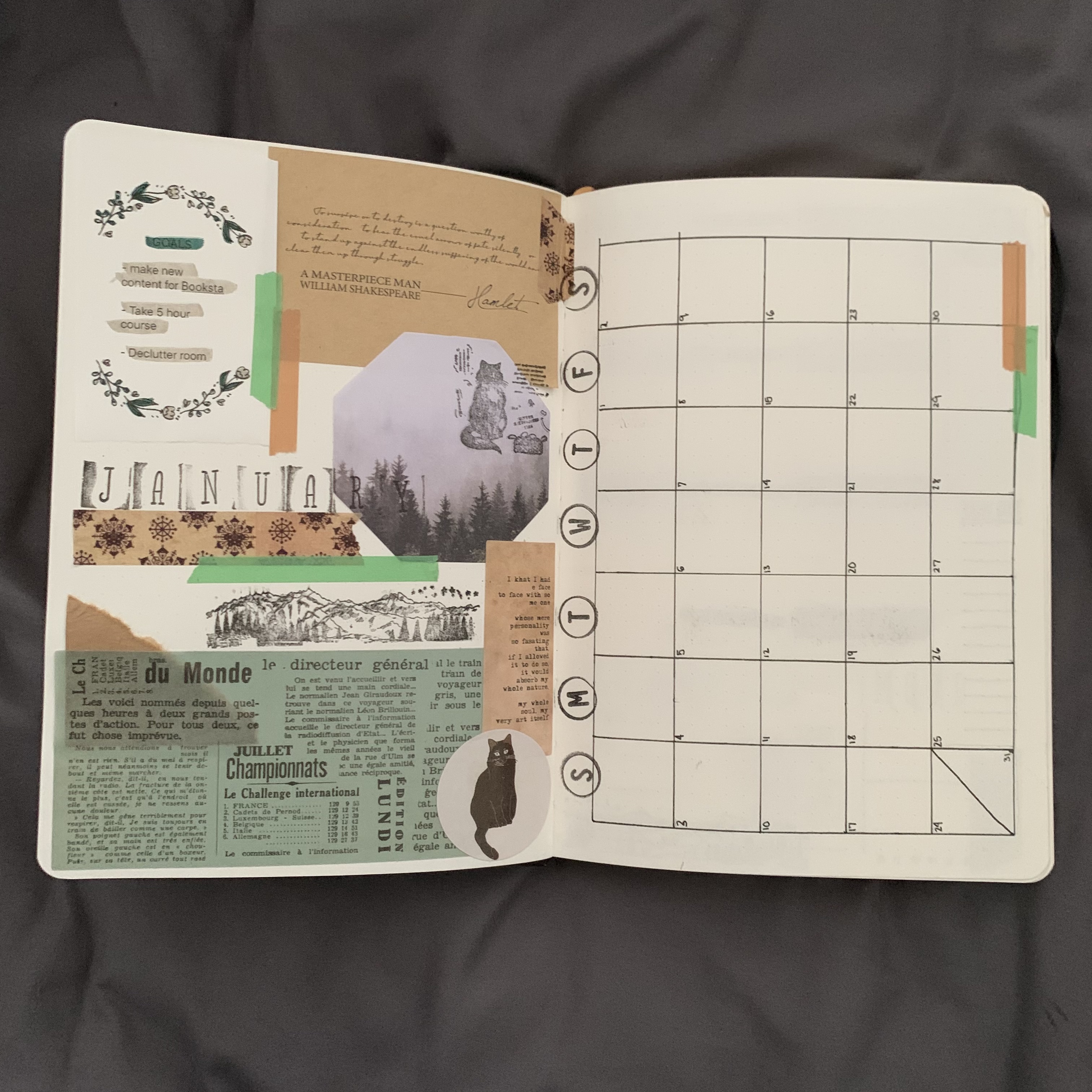 2021 BuJo – January pages