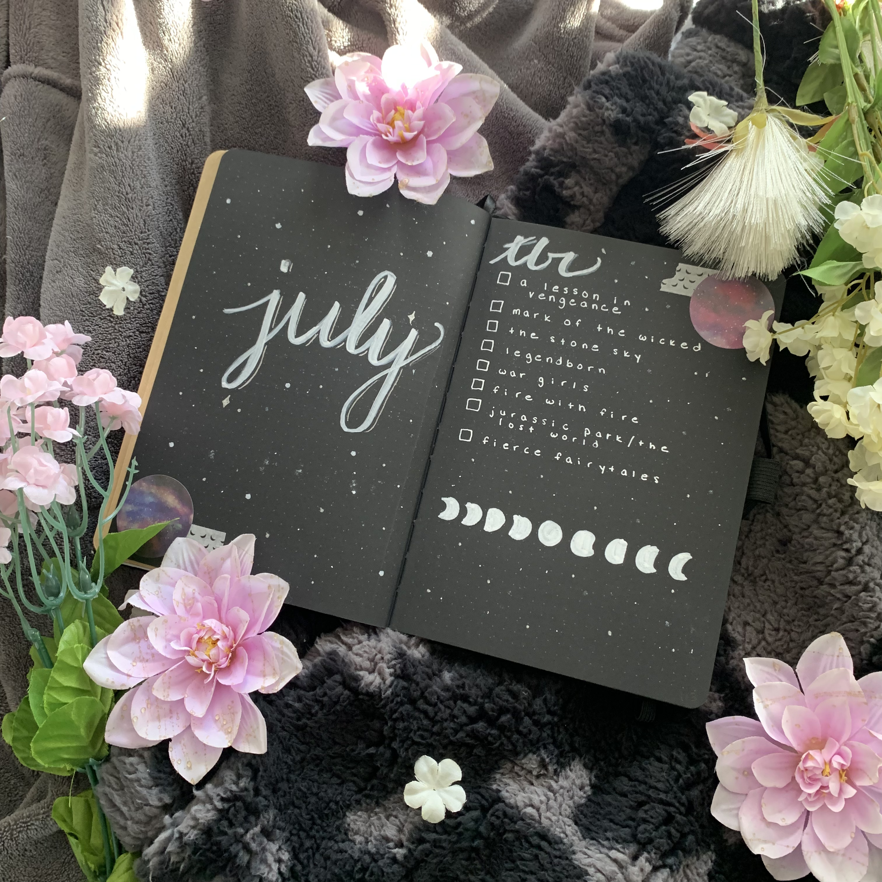 July 2021 Reading Journal - Title Page and TBR
