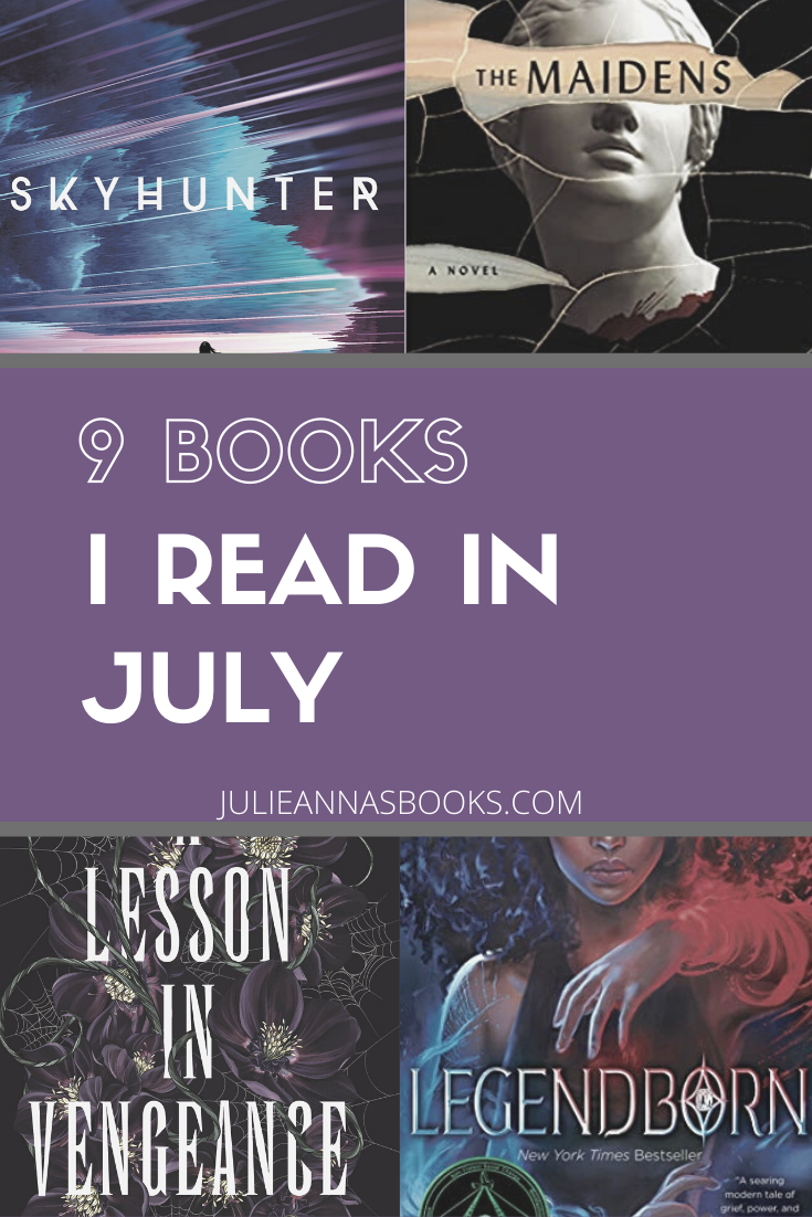 9 Books I Read in July Wrapup Pin