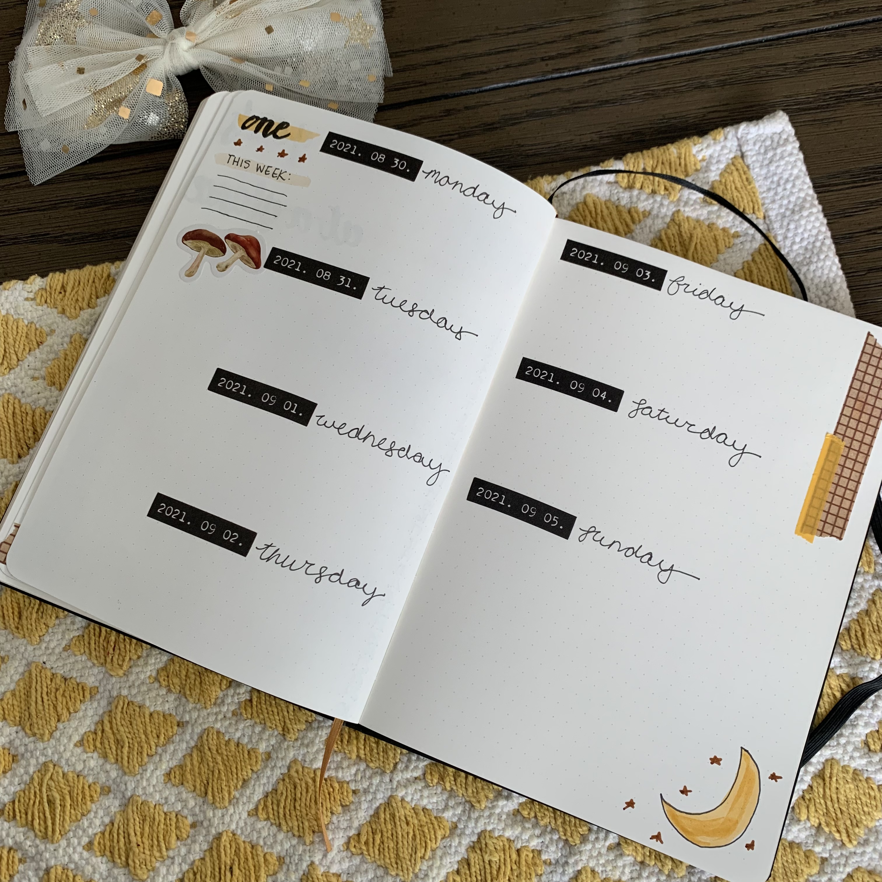 Plan With Me - September 2021 Bullet Journal - Weekly